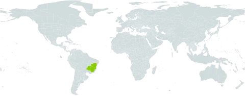 Ditassa lenheirensis world distribution map, present in Brazil