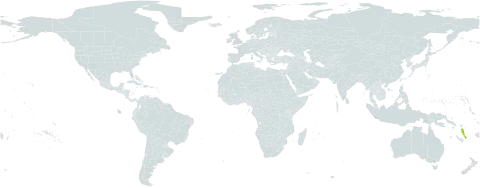 Euphorbia pancheri world distribution map, present in Vanuatu