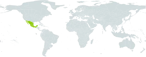 Marina interstes world distribution map, present in Mexico