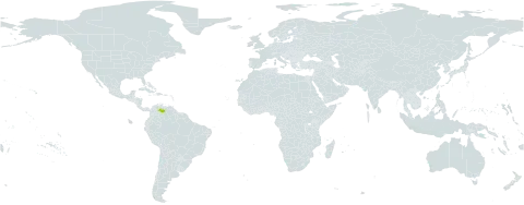 Mouriri barinensis world distribution map, present in Venezuela (Bolivarian Republic of)