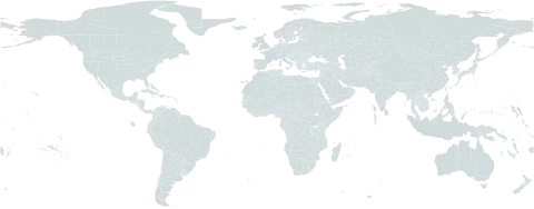 Terminalia litoralis world distribution map, present in American Samoa, Fiji, and Tonga