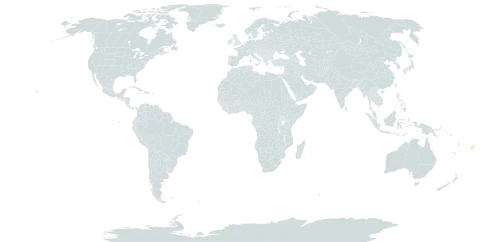 Wikstroemia coriacea world distribution map, present in American Samoa, Cook Islands, Fiji, Tonga, Vanuatu, and Samoa